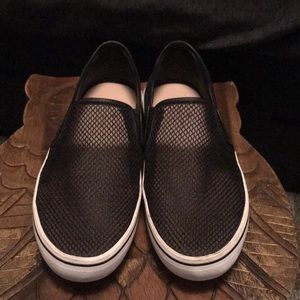 COPY - Kate Spade fishnet slip on sneakers